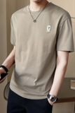 夏季新款时尚男士短袖t恤休闲圆领半袖体恤青年百搭上衣T9992-P35，男装T恤，电商A239