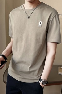 夏季新款时尚男士短袖t恤休闲圆领半袖体恤青年百搭上衣T9992-P35图片
