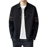 春季简约休闲翻领拼色毛衣拉链开衫时尚休闲男款外套K7738-P135，男装针织衫/毛衣，电商A239