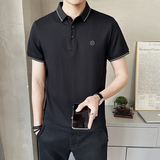 潮牌翻领POLO衫短袖t恤男士夏季新款韩版潮流体恤上衣PL88505-P58，男装Polo衫，电商A239
