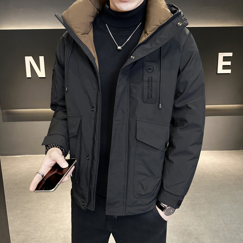 冬季新款工装羽绒服男 短款保暖羽绒外套Y9871-特P195图片