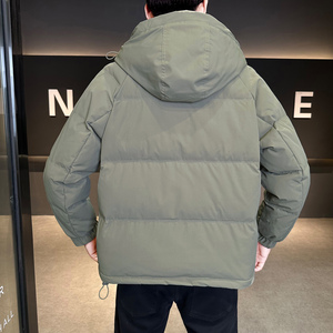 冬季店主风新款连帽标羽绒服男 短款保暖羽绒外套Y2555-P225图片
