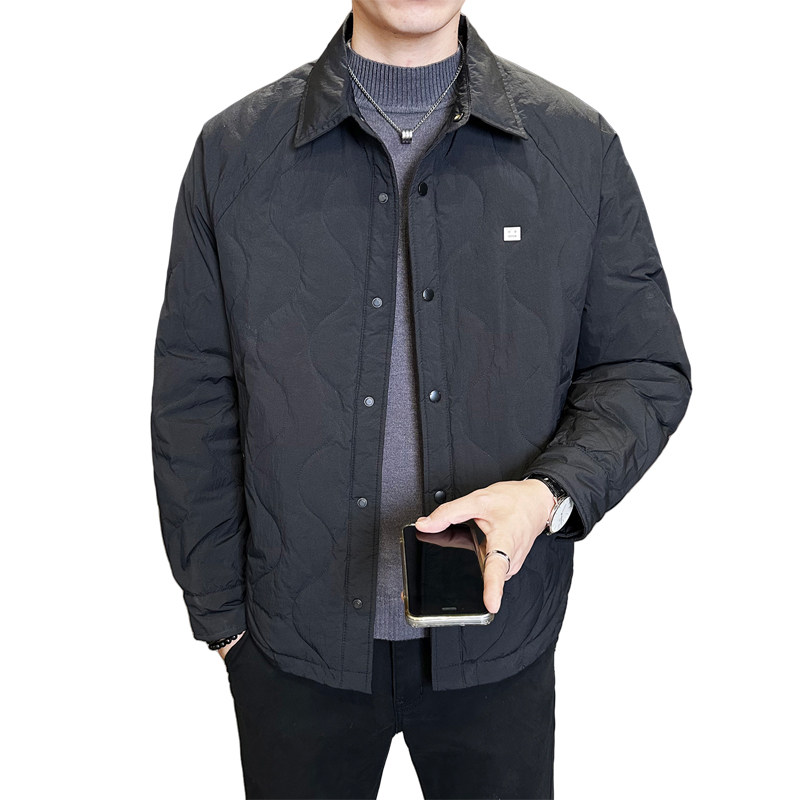 标轻薄羽绒服男冬季潮流翻领短款外套男士夹克Y8906-P165,男装羽绒服,电商A239