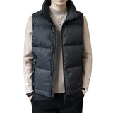 短款立领羽绒马夹男休闲日系面包服保暖外套马甲背心M211-P120，男装背心/马甲，电商A239
