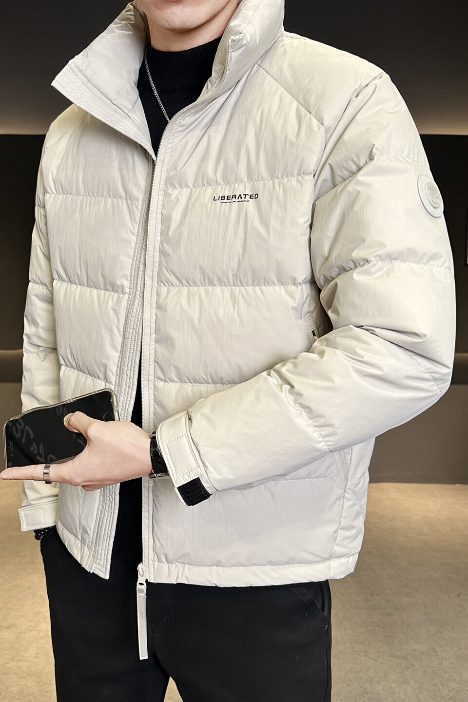 冬季男士羽绒服新款青年时尚简约修身保暖百搭外套Y5555-P205,男装羽绒服,电商A239
