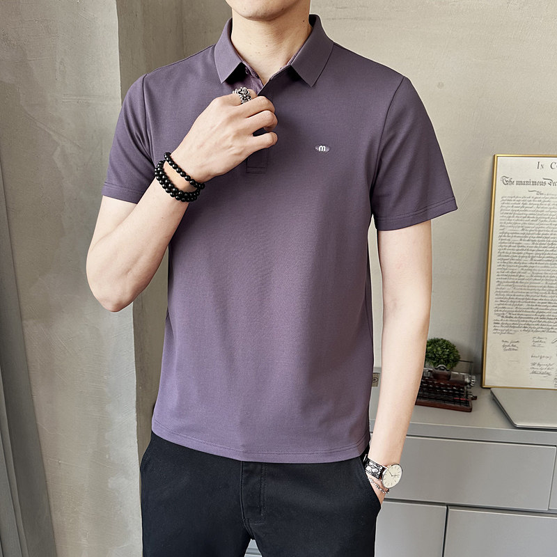 夏季新款男士短袖T恤时尚百搭休闲上衣潮牌半袖POLO衫PL88551-P55,男装Polo衫,电商A239