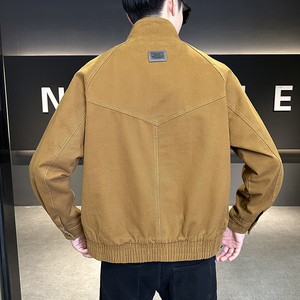 秋季全棉工装风男士立领夹克外套休闲百搭超有型JK7520-P150控199图片