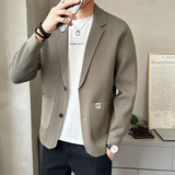 2026春西装针织开衫韩版潮流毛衣外套男士休闲百搭上衣K7706-P115，男装针织衫/毛衣，电商A239