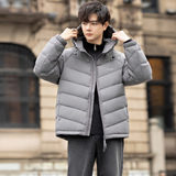 标轻薄排骨羽绒服男冬季潮流连帽短款外套男士夹克Y8611-P175，男装夹克，电商A239