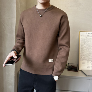 秋冬季圆领针织衫上衣男  休闲内搭毛衣MY7750-P68图片