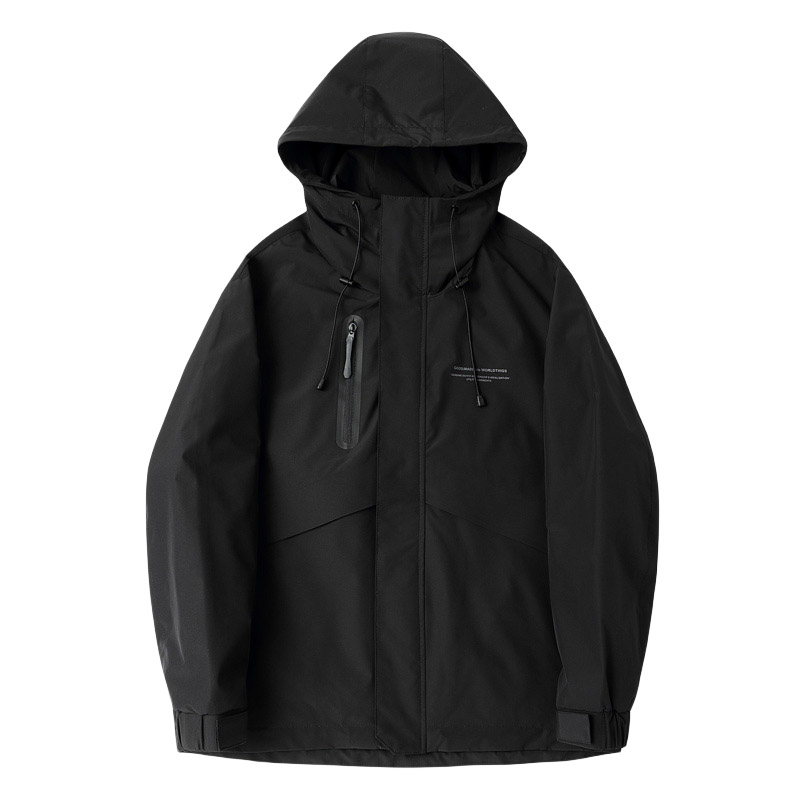 秋季潮牌连帽工装夹克冲锋衣外套男潮流帅气休闲上衣服JK77-P120,男装夹克,电商A239