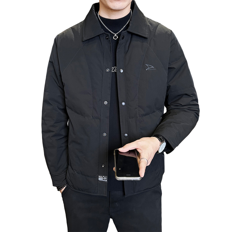 标90轻薄羽绒服男冬季潮流翻领短款外套男士夹克Y2566-P195，男装夹克，电商A239