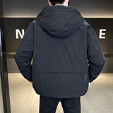 标连帽羽绒服男冬季潮流休闲短款外套男士夹克Y2523-P198，男装夹克，电商A239