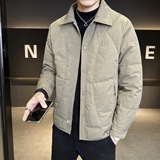 标90轻薄羽绒服男冬季潮流翻领短款外套男士夹克Y2566-P195，男装羽绒服，电商A239