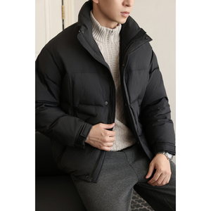 老钱风标加厚白鸭绒立领羽绒服男士短款潮牌休闲外套Y5511-P195图片