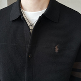 春季简约休闲翻领拼色毛衣拉链开衫时尚休闲男款外套K7738-P135，男装针织衫/毛衣，电商A239