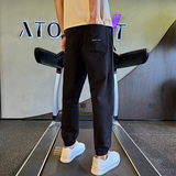 男士休闲裤春季新款时尚百搭束脚裤运动长裤子男K250766-P78，女装休闲裤，电商A239