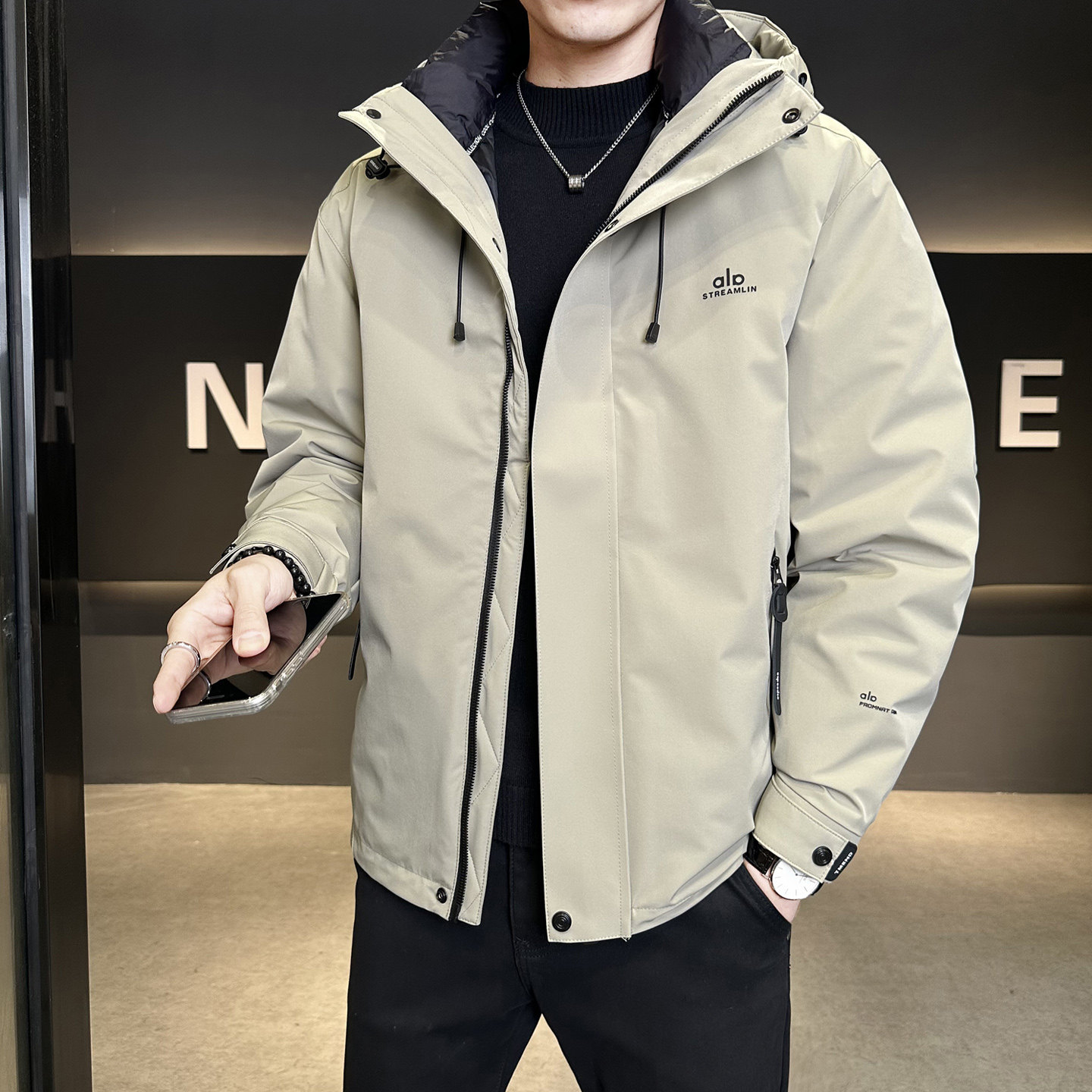 三合一系列!内胆可单穿！冬季男士百搭保暖羽绒服外套Y823-P275,男装羽绒服,电商A239