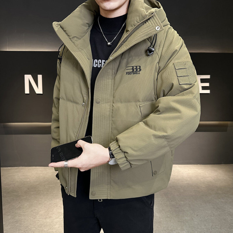冬季店主风新款连帽标羽绒服男短款保暖羽绒外套Y11622-P248,男装羽绒服,电商A239