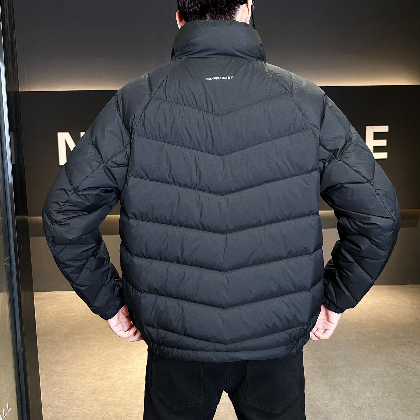 标轻薄排骨羽绒服男冬季潮流立领短款外套男士夹克Y8605-P160,男装夹克,电商A239