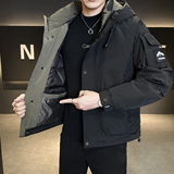 冬季新款工装羽绒服男短款保暖羽绒外套夹克YR171-P215，男装夹克，电商A239