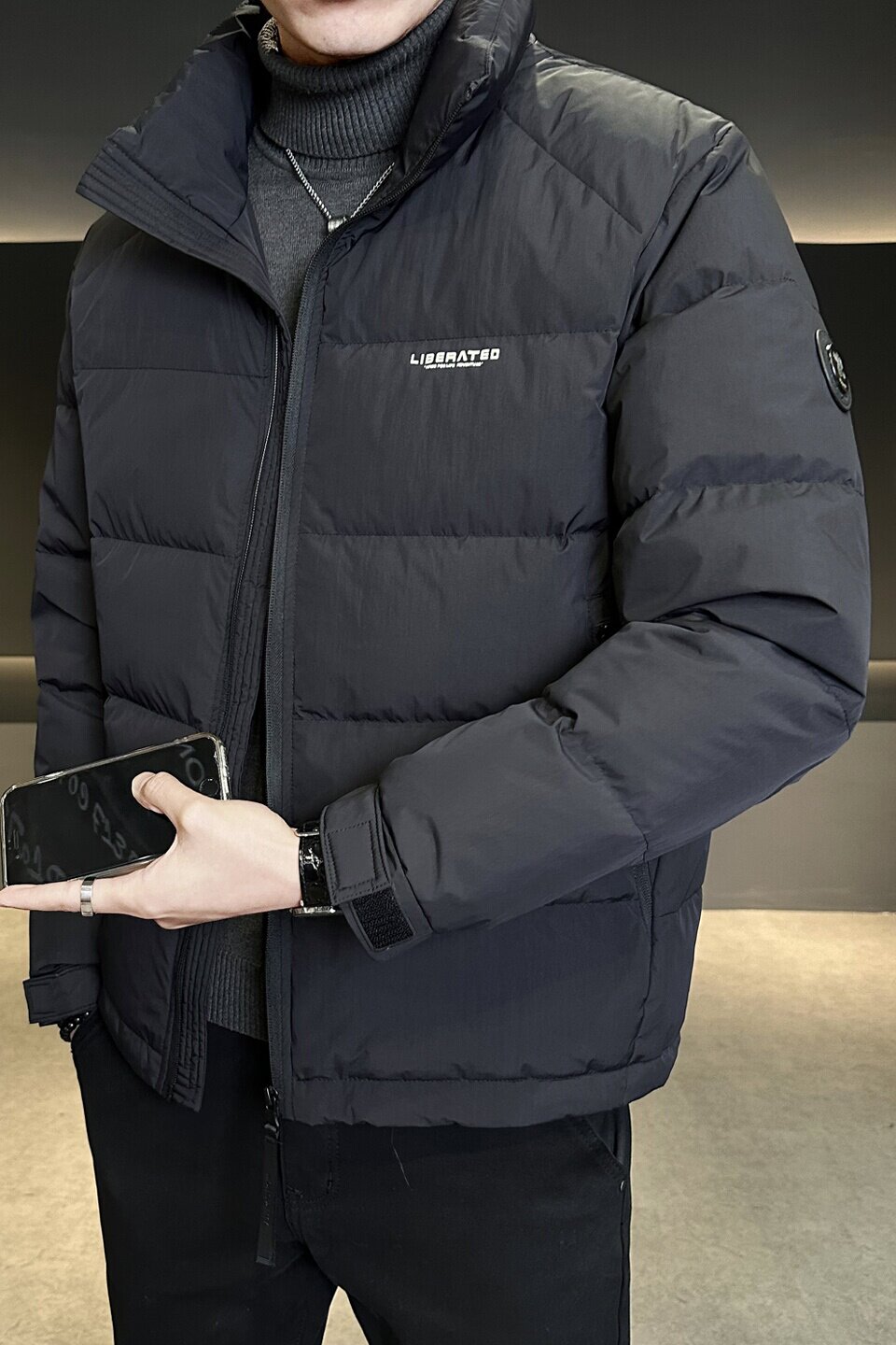 冬季男士羽绒服新款青年时尚简约修身保暖百搭外套Y5555-P205,男装羽绒服,电商A239