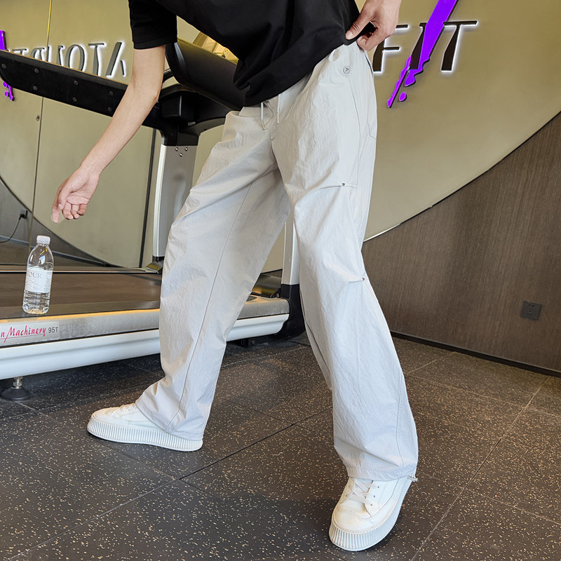 男士休闲裤夏季2025新款时尚百搭直筒裤长裤K25022-P75，男装休闲裤，电商A239