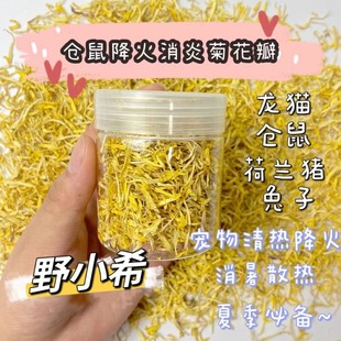 【新季】仓鼠降火零食菊花金盏菊花瓣罐装花枝鼠金丝熊粮食零食