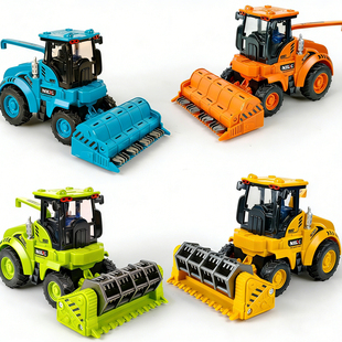 儿童惯性农夫收割机松土车农用拖拉机运输车男孩工程车模型玩具车