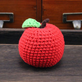 手编diy苹果毛线钩针编织材料包精梳棉线颜色玩偶圣诞平安果成品