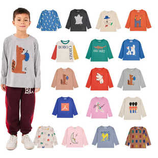 2025秋季BCT恤印花上衣长袖T恤男女儿童长袖打底衫