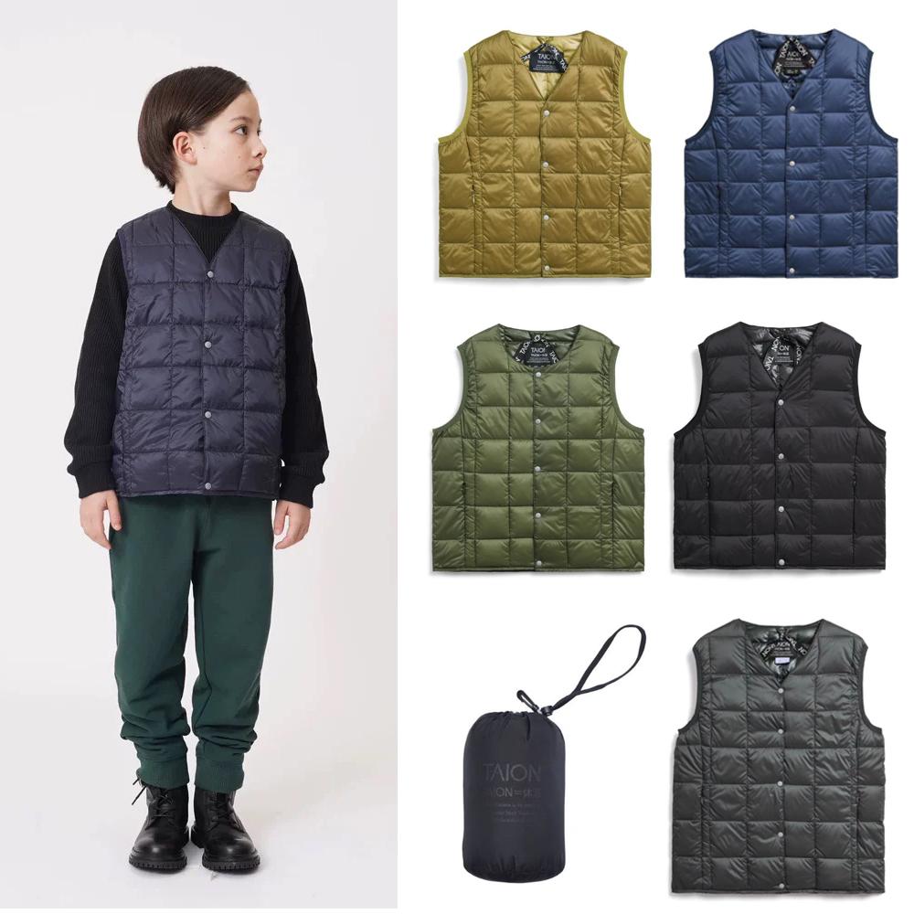 TAIONV领纽扣羽绒背心