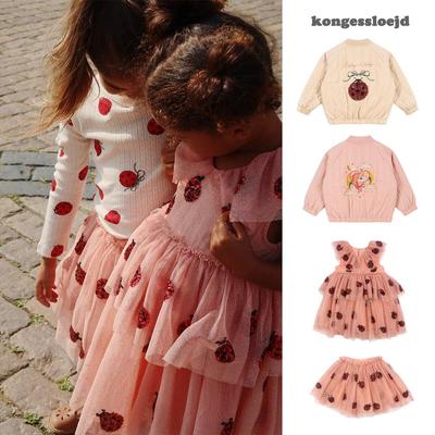 25秋冬新款KS同款甲虫亮片飞袖裙女童半裙刺绣加厚加厚棉服