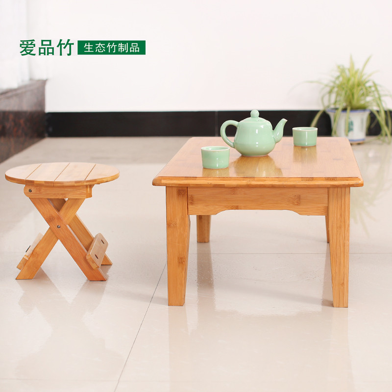炕桌床上楠竹学习小桌子方桌茶几现代简约飘窗桌榻榻米桌矮桌炕几