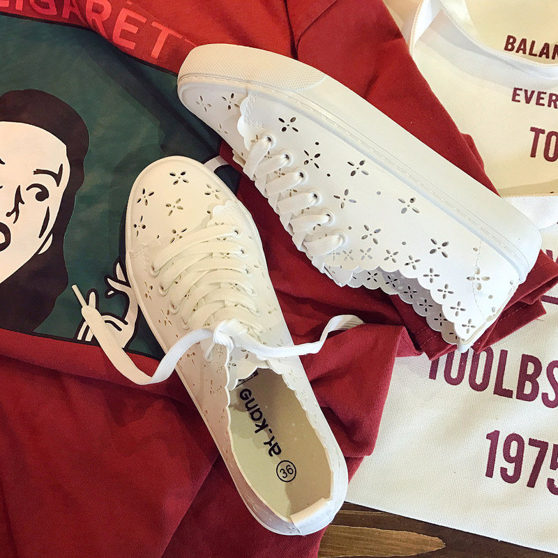 Trend summer A summer shoes new pattern Lvkong Versatile Explosive money ventilation summer girl student Popular White 2019in the Women's Shoes, Low shoes  category - from Buy2taobao.com to provide professional Taobao agent buy service