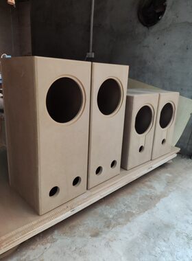 12寸有源音箱箱体空壳车载低音炮音箱三分频音箱订制CNC精准加工