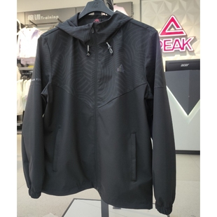 匹克短款风衣男款2024春季户外防风梭织休闲运动外套跑步F2241011