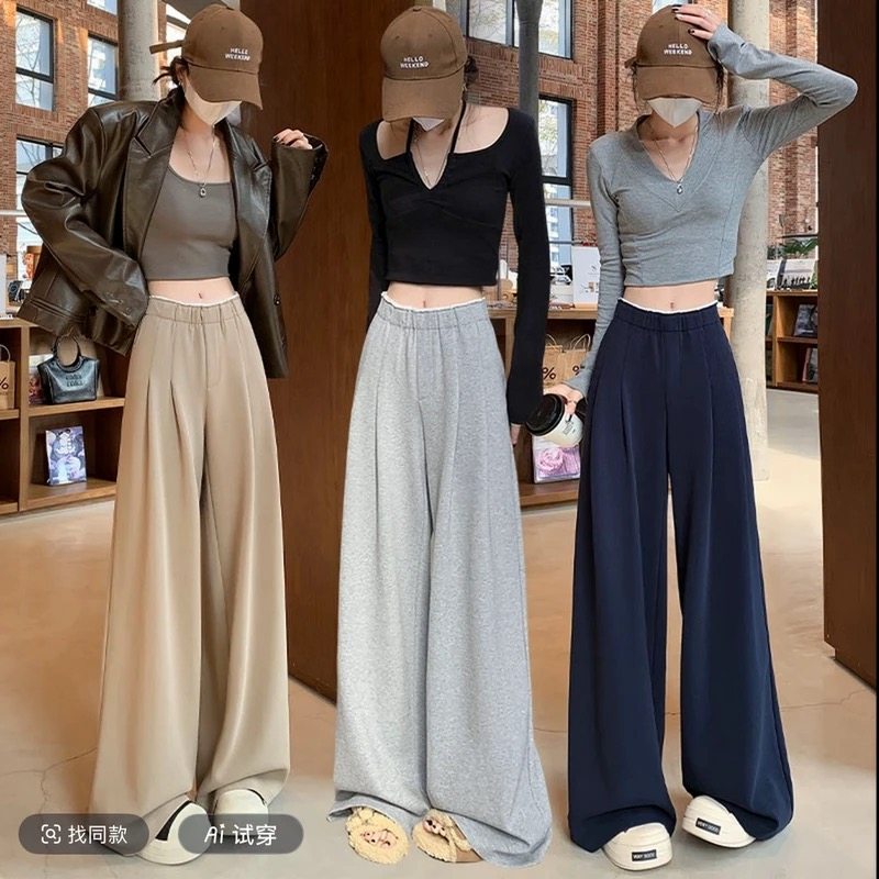 高个子175阔腿工装牛仔裤女2025秋季设计感宽松遮胯显瘦直筒裤子