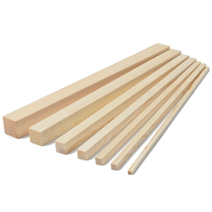 松木长条圆木棍圆木棒实木棍挂衣杆圆木条手工模型材料健身长木棍