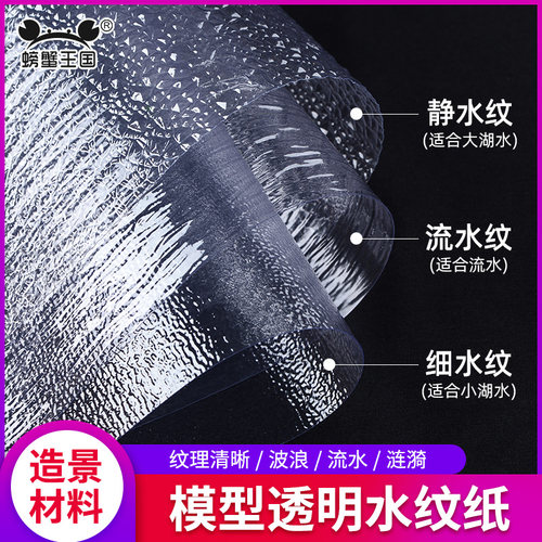 水纹纸建筑沙盘模型水纹水波片仿真水景湖泊水面水波纹大湖小湖水