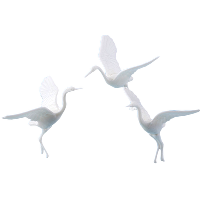 螃蟹王国丹顶鹤不同规格模型制作