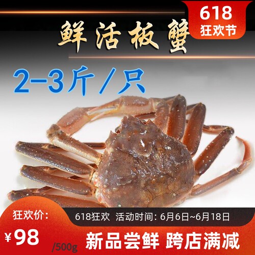 俄罗斯松叶蟹鲜活特大