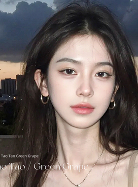 ins银色圈圈耳环女2025新款爆款耳钉小众独特高级感小耳圈耳夹饰