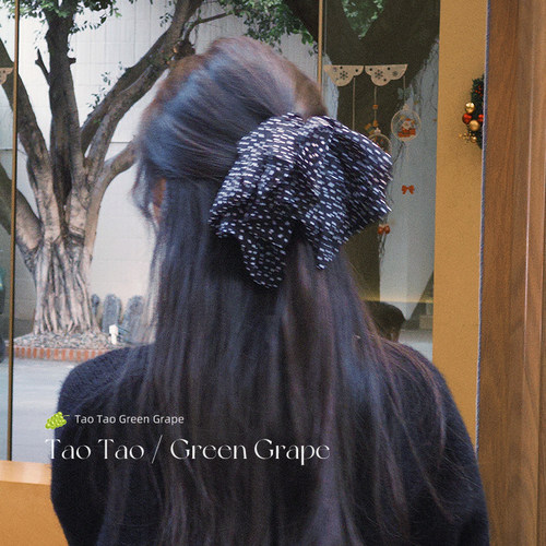 法式复古网纱波点蝴蝶结抓夹女气质时尚低马尾半扎发夹秋冬发饰