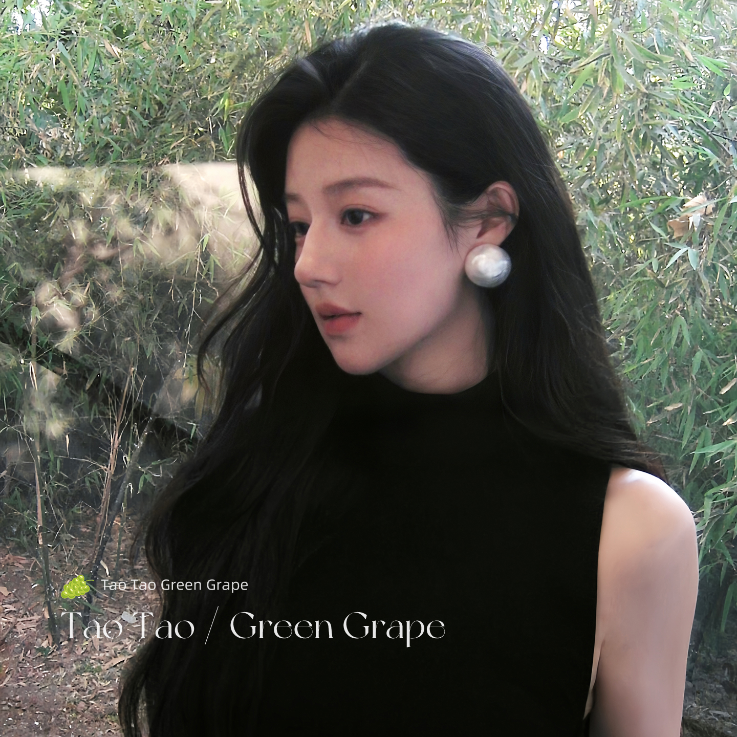 法式气质赫本风棉花大珍珠耳钉女2025新款高级感方圆脸夸张耳环饰