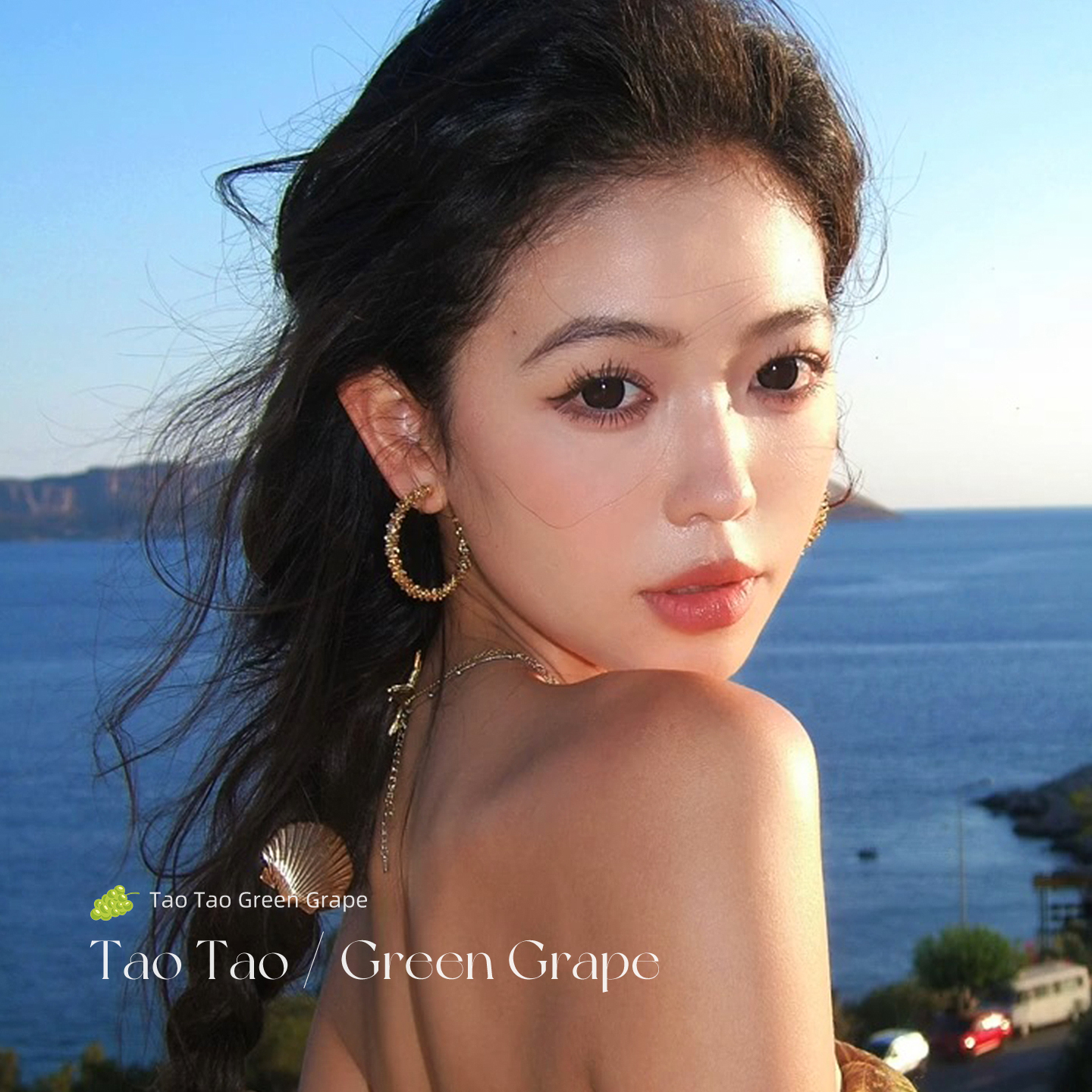 金色碎银子圈圈耳环女轻奢高级感大耳圈素圈海边度假风圆圈耳钉饰