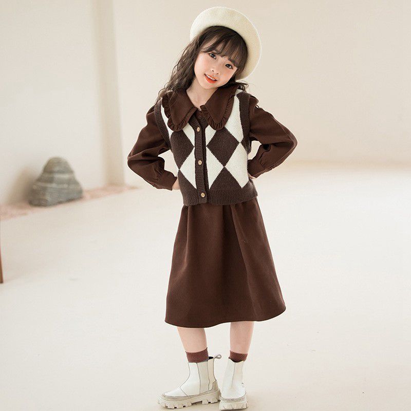 女童套装裙韩版春秋连衣裙