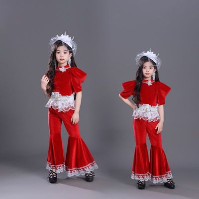 女童复古港风走秀T台演出服