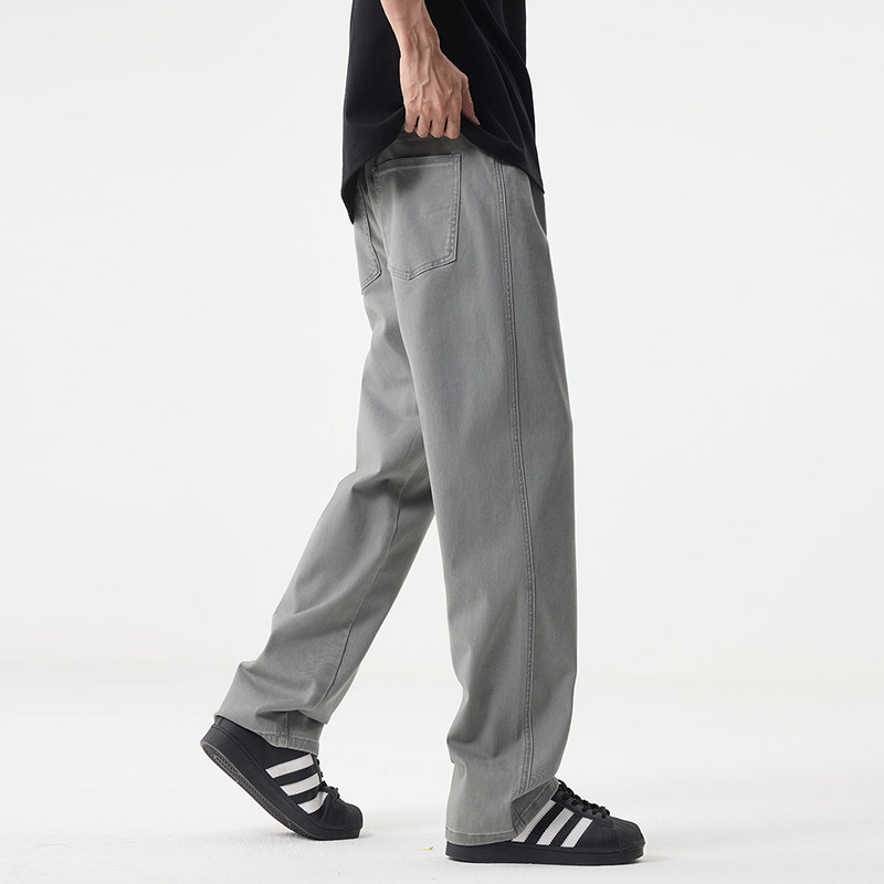7号仓库昱本男装2026春夏款棉布男弹力简约合体直筒男士裤子,男装,牛仔裤,淘宝优惠券,粉丝福利购,淘宝优惠卷