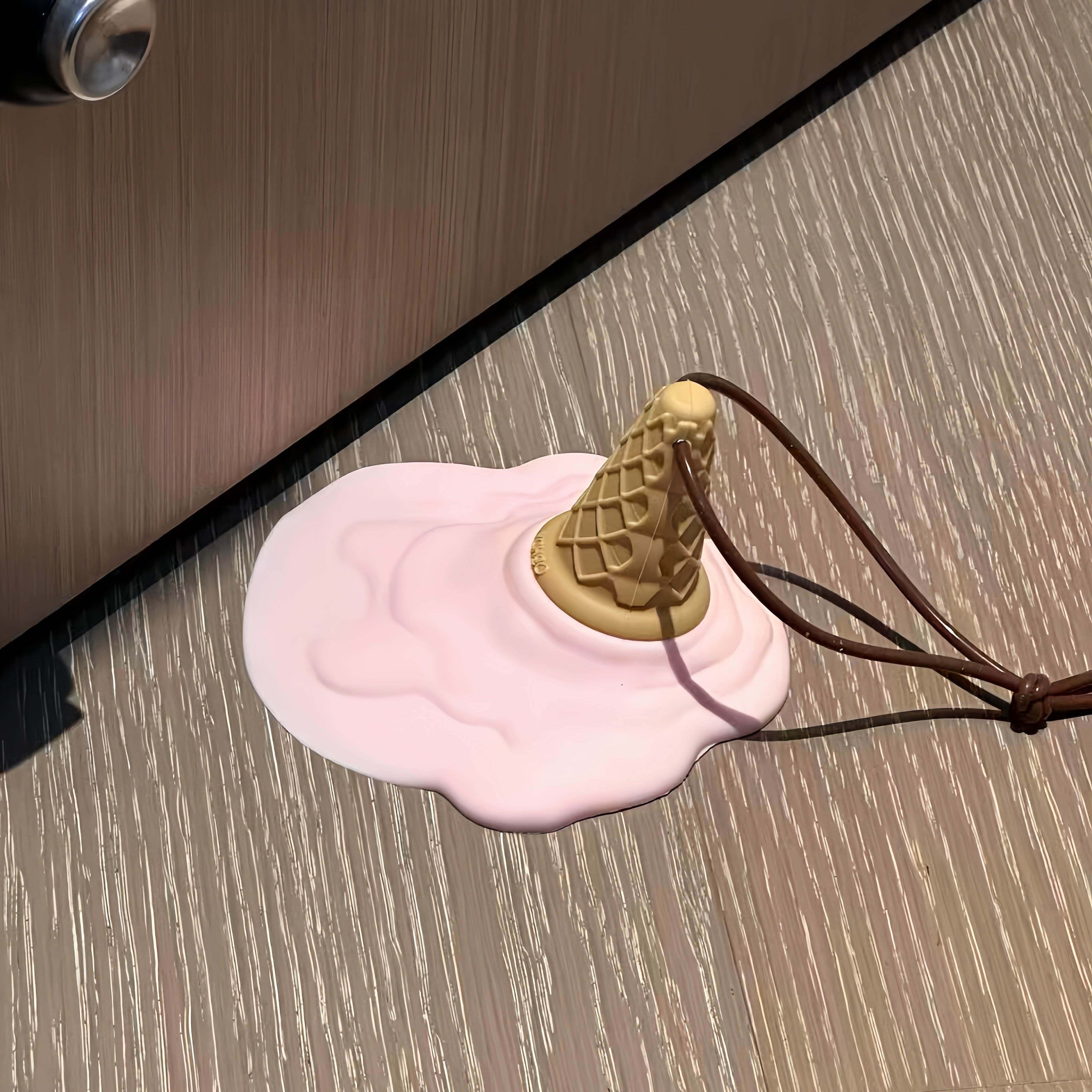 可爱冰淇淋门挡家用门把手防撞贴可拆分两用门吸顶门器防撞垫门挡